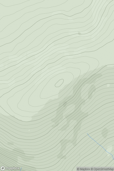 Thumbnail image for Carn Liath [Loch Lochy to Loch Laggan] showing contour plot for surrounding peak